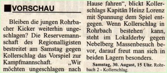 Rundschau, August 1997