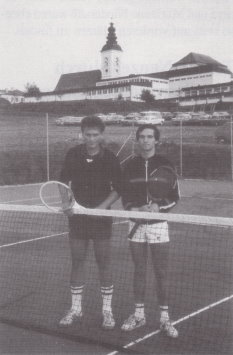 Zwei Aushängeschilder der Rohrbacher Tennissektion: Nikolaus Stift und Christoph Gramlinger