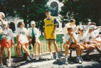Die junge Rohrbacher Mannschaft (in der Mitte Manuel Engleder) beim Italy-Cup im Juli 1995