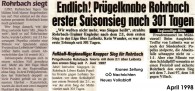 16. Runde: Rohrbach/Berg - Leibnitz (OÖN, Krone, Volksblatt)