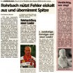 OÖ Nachrichten, Volksblatt, Rundschau, Oktober 2000